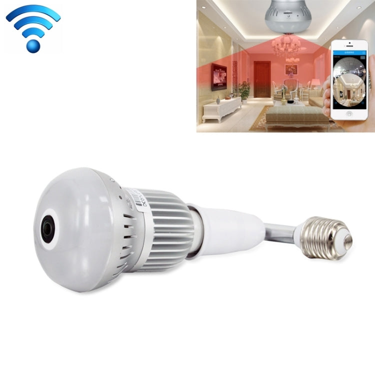 DP8 1.3 Megapixel Bulb-shaped Household Smart HD VR 360-degree Panoramic Remote Monitoring Camera, Support Infrared Night Vision
