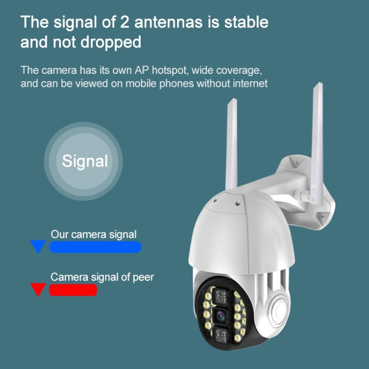 Q20 Outdoor Mobile Phone Remotely Rotate Wireless WiFi HD Camera, Support Three Modes of Night Vision & Motion Detection Video / Alarm & Recording,