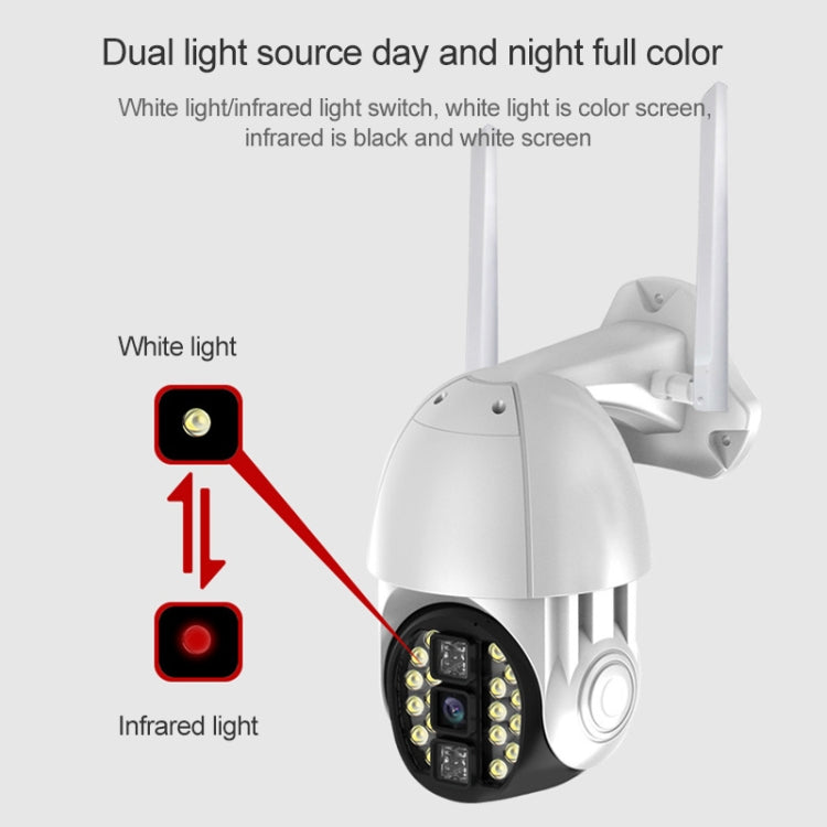 Q20 Outdoor Mobile Phone Remotely Rotate Wireless WiFi HD Camera, Support Three Modes of Night Vision & Motion Detection Video / Alarm & Recording,