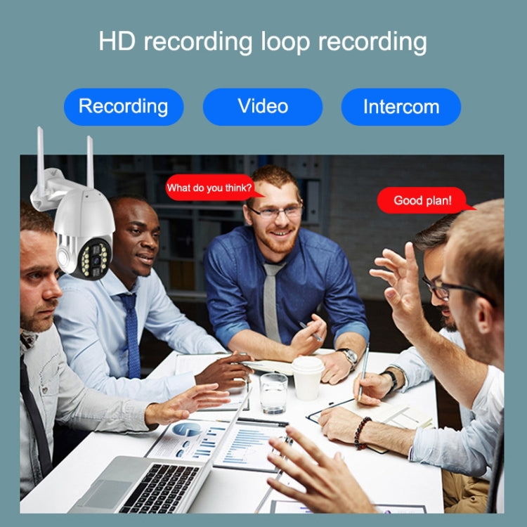 Q20 Outdoor Mobile Phone Remotely Rotate Wireless WiFi HD Camera, Support Three Modes of Night Vision & Motion Detection Video / Alarm & Recording,