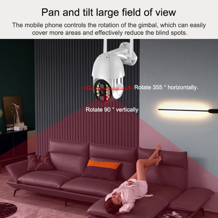 Q20 Outdoor Mobile Phone Remotely Rotate Wireless WiFi HD Camera, Support Three Modes of Night Vision & Motion Detection Video / Alarm & Recording,