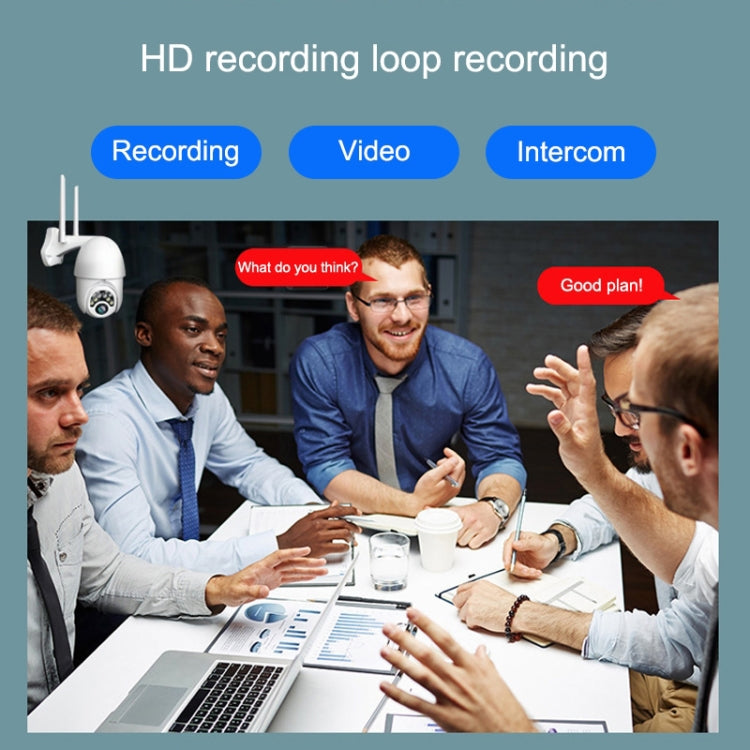 Q10 Outdoor Mobile Phone Remotely Rotate Wireless WiFi 10 Lights IR Night Vision HD Camera, Support Motion Detection Video / Alarm & Recording,