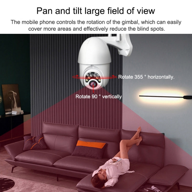Q10 Outdoor Mobile Phone Remotely Rotate Wireless WiFi 10 Lights IR Night Vision HD Camera, Support Motion Detection Video / Alarm & Recording,