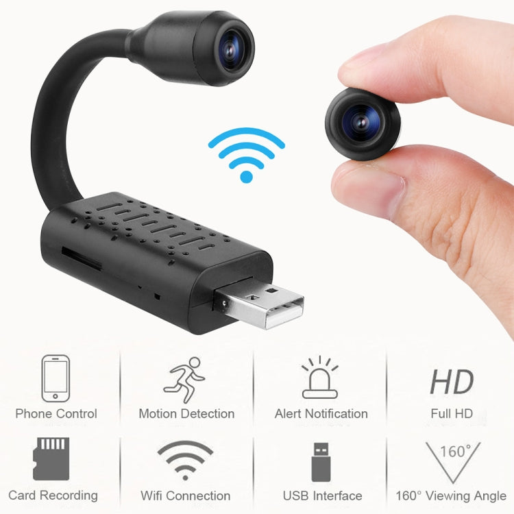 V380-U8 Small Wireless WiFi HD IP Camera without Memory Card, Support Mobile Phone Remote Monitoring & Motion Detection / Alarm, U