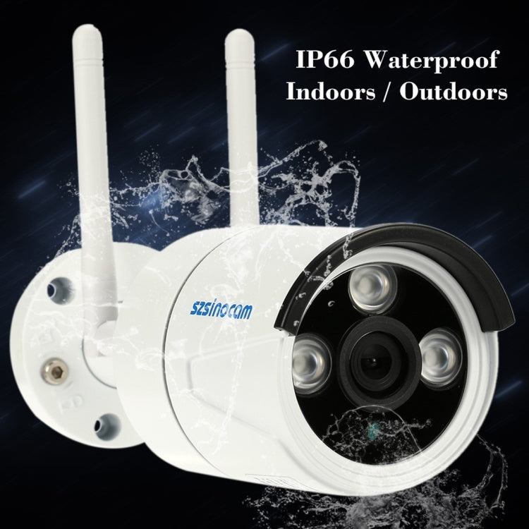 szsinocam SN-IPC-7042SW-SD HD 720P 1.0MP P2P IP Camera Wireless WiFi Smart Security Camera with 8G TF Card, Support Monitor Detection & IR Night Vision & Mobile Phone Remote Control(White)