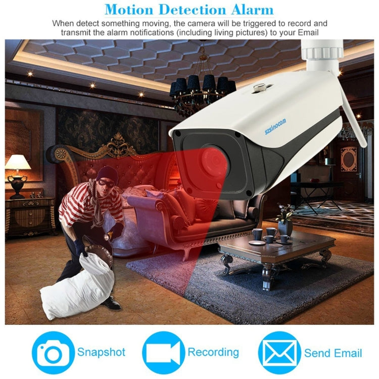 szsinocam SN-IPC-7038CSW HD 1080P 2.0MP P2P IP Camera Wireless WiFi Smart Security Camera, Support Monitor Detection & IR Night Vision & Mobile Phone Remote Control(White)