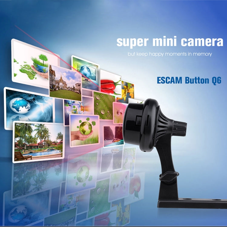 ESCAM Button Q6 1/4 inch 1.0MP WiFi IP Camera, Support Motion Detection