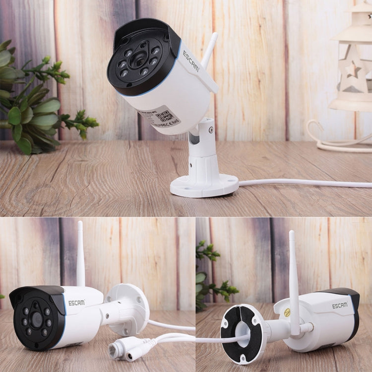 ESCAM WNK804 8CH 1080P 1/4 inch CMOS 2.0 Mega Pixel WiFi Bullet IP Camera NVR Kits, Support Night Vision / Motion Detection