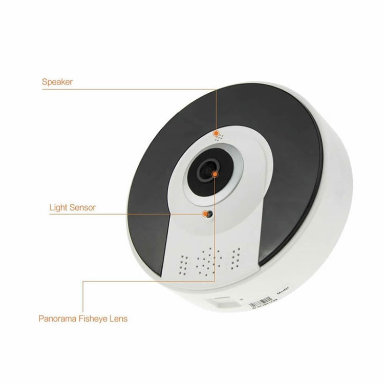 DTS-D3 1.44mm Lens 1.3 Megapixel 360 Degree Infrared IP Camera, Support Motion Detection & E-mail Alarm & TF Card & APP Push, IR Distance: 10m