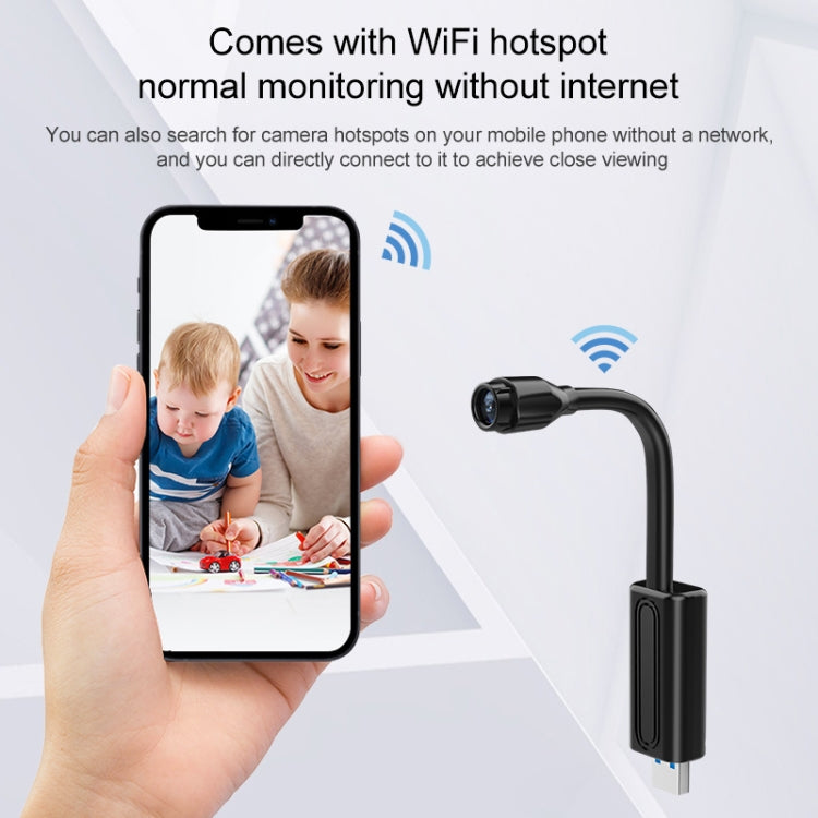 W11 1.0 Million Pixels USB Home Mobile Phone Remote Wireless Camera, Support Motion Detection & TF Card