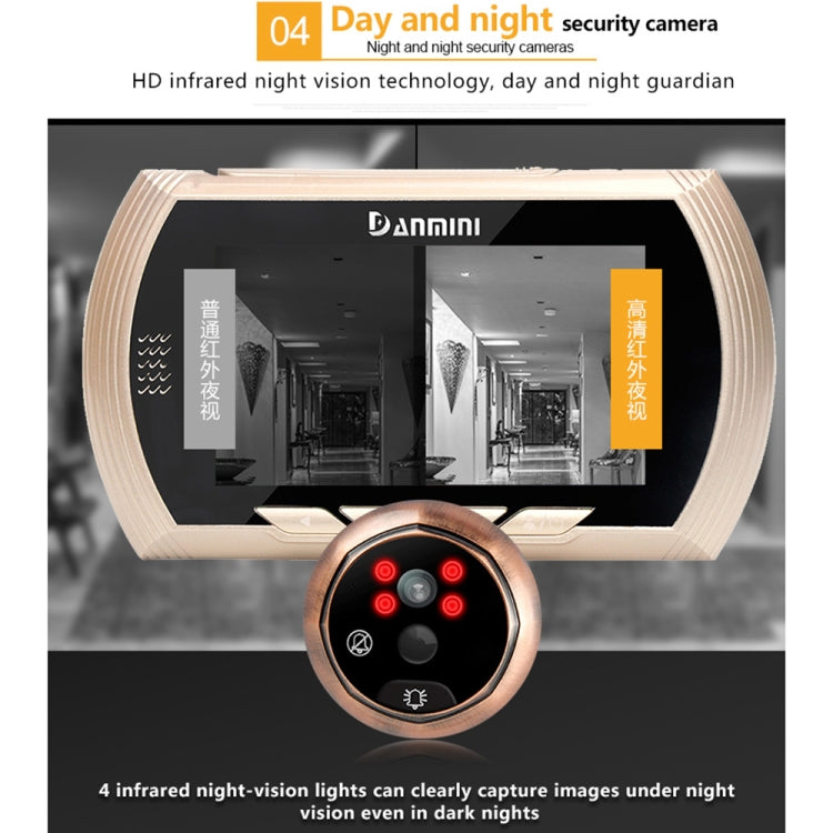 YB-45AHD-M 4.5 Inch Motion Detection Camera Video Smart Digital Door Viewer