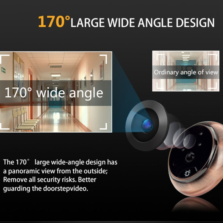 YB-45AHD-M 4.5 Inch Motion Detection Camera Video Smart Digital Door Viewer