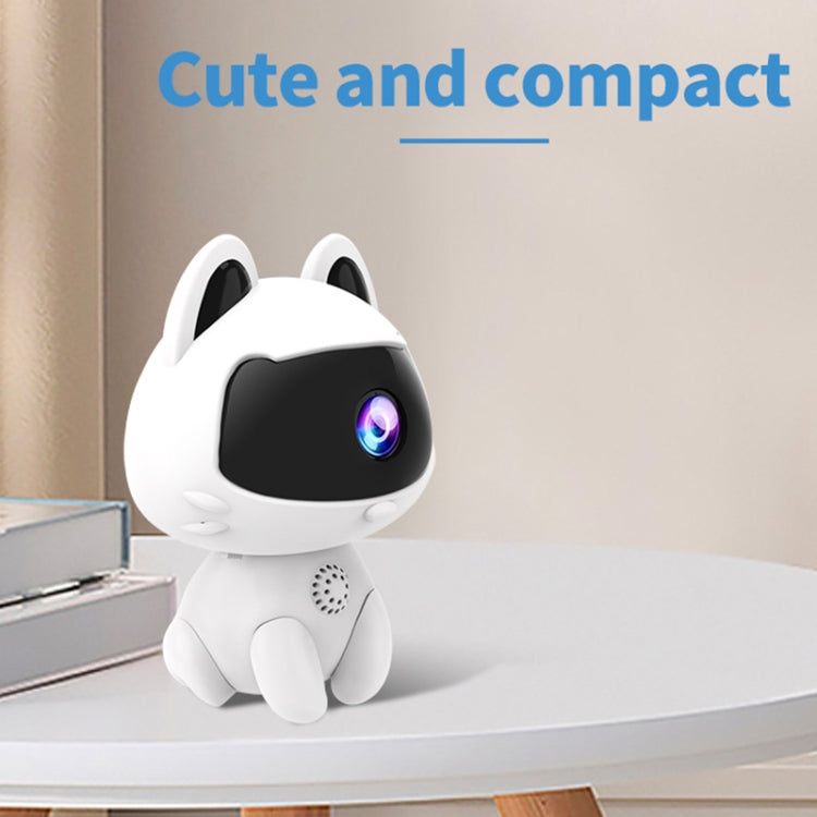 K9 Cute Pets Smart Home Camera, Support Night Vision & Two-way Voice & Motion Detection  - White
