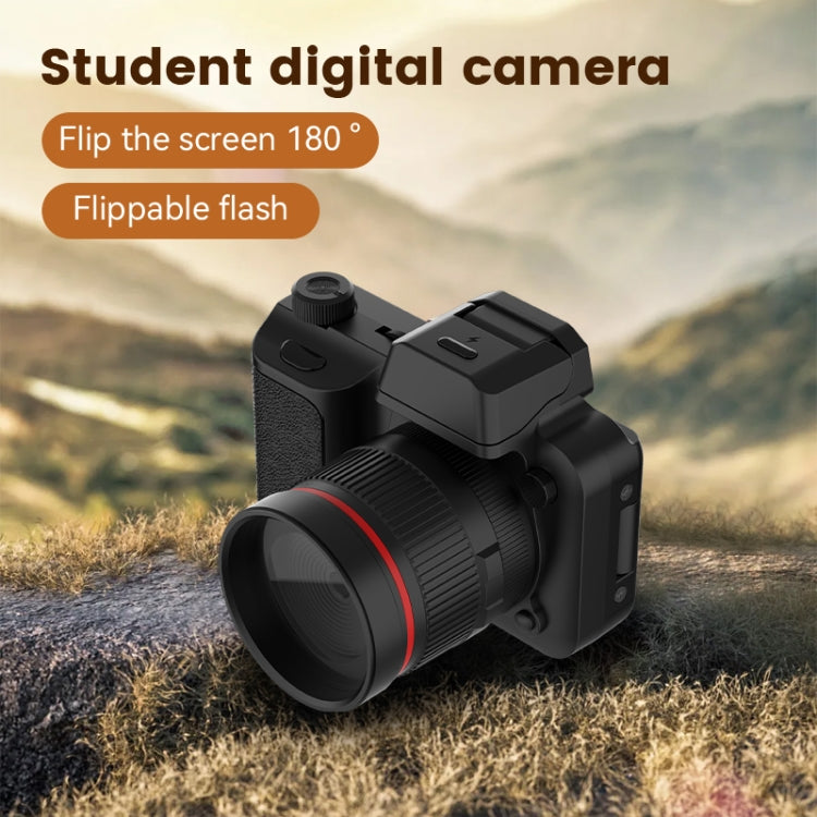 Y5000 4K Mini Digital Camera High Definition Selfies Student Digital Camera,  - Black