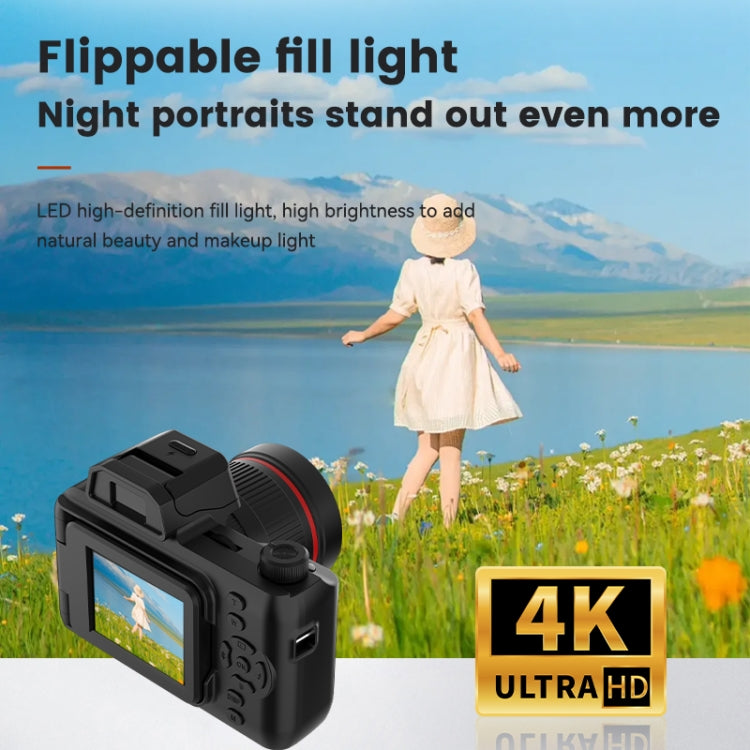 Y5000 4K Mini Digital Camera High Definition Selfies Student Digital Camera,  - Black