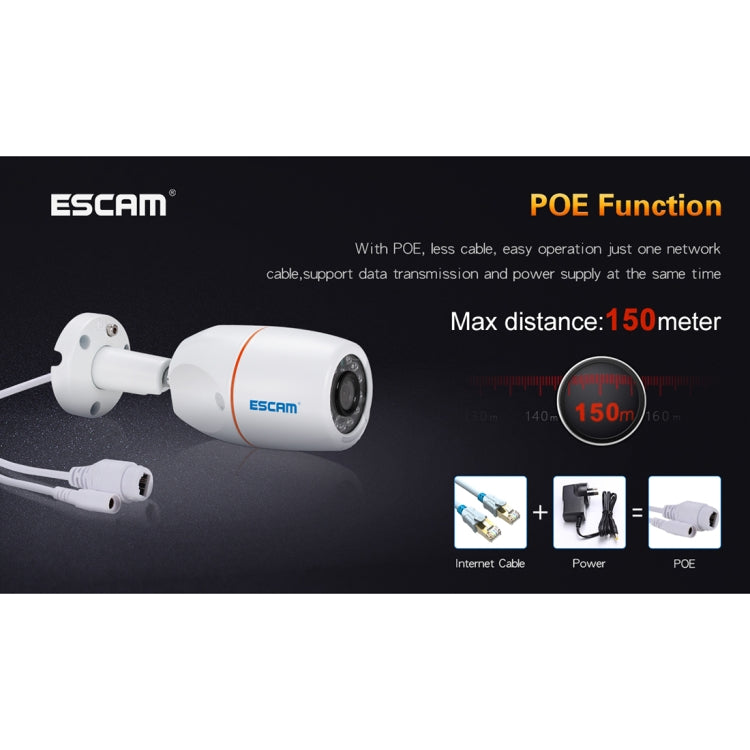 ESCAM PNK405 NVR Kits HD 1080P 4 Channel Security System Waterproof IR Camera, Support Night Vision, IR Distance: 10m