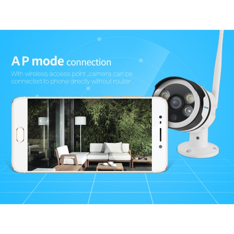 ESCAM QF508 Waterproof 2-way Audio Surveillance Security HD 1080P Wireless Wifi IP Bullet Camera, Support Night Vision / Motion Detection, IR Distance: 10m