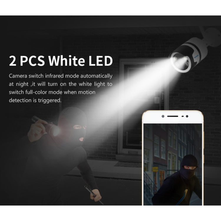 ESCAM QF508 Waterproof 2-way Audio Surveillance Security HD 1080P Wireless Wifi IP Bullet Camera, Support Night Vision / Motion Detection, IR Distance: 10m