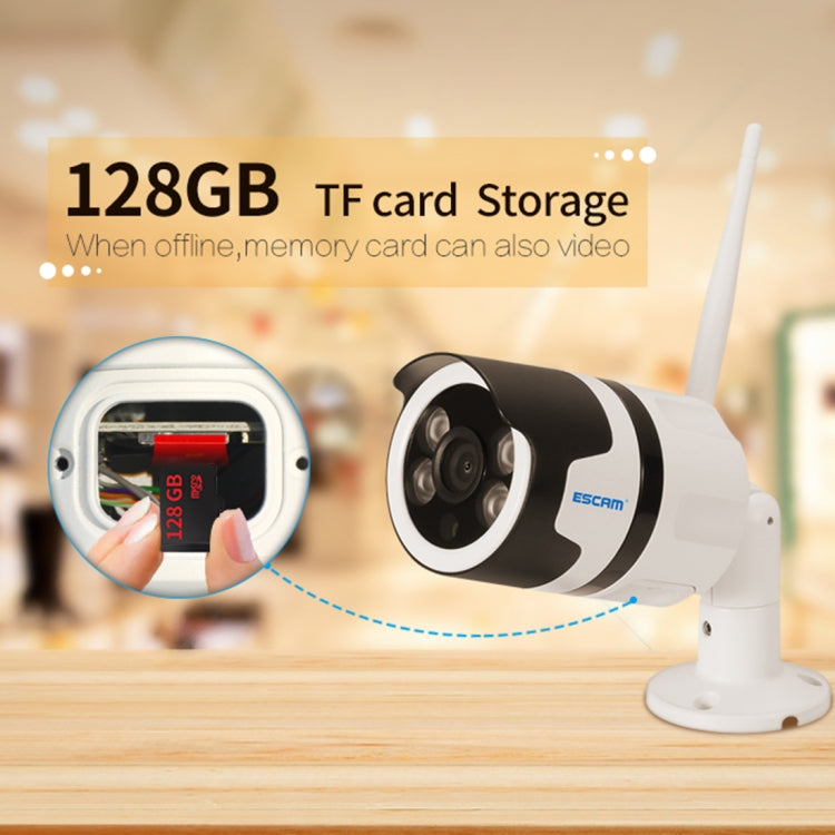ESCAM QF508 Waterproof 2-way Audio Surveillance Security HD 1080P Wireless Wifi IP Bullet Camera, Support Night Vision / Motion Detection, IR Distance: 10m