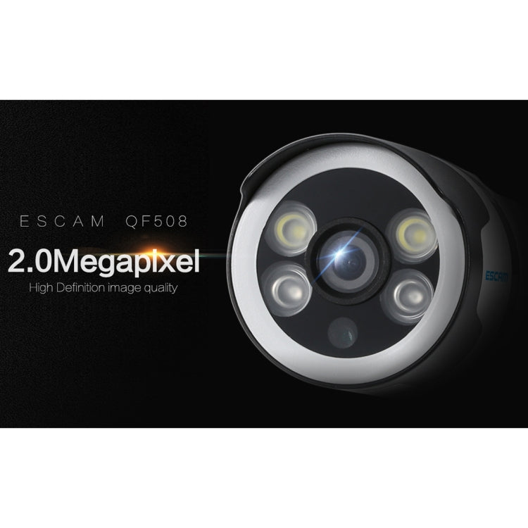 ESCAM QF508 Waterproof 2-way Audio Surveillance Security HD 1080P Wireless Wifi IP Bullet Camera, Support Night Vision / Motion Detection, IR Distance: 10m