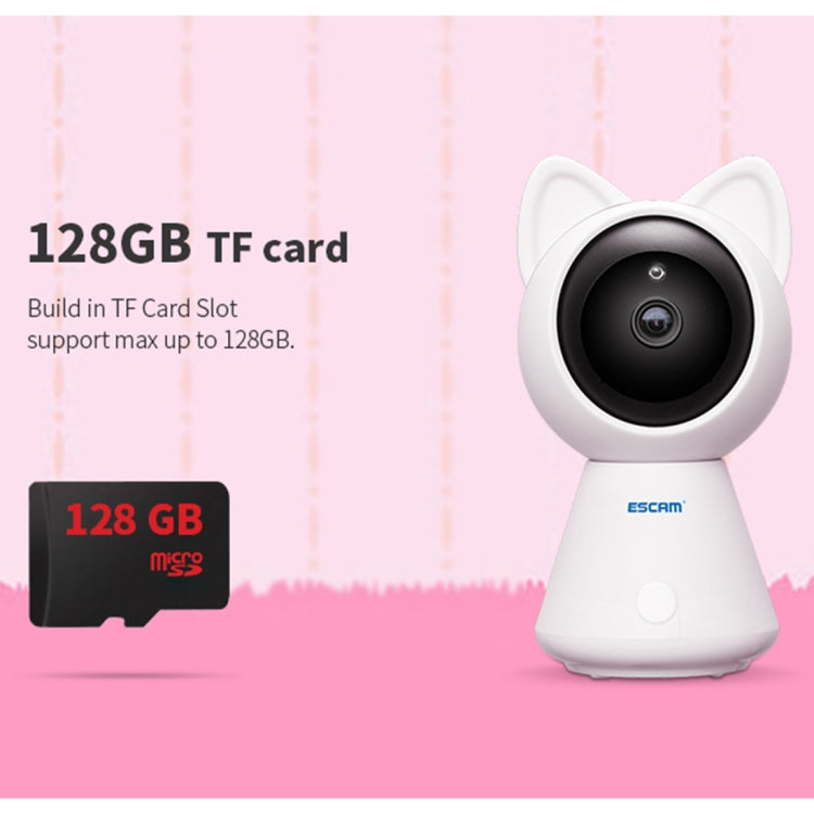 ESCAM QF509 Indoor 2-way Audio Tilt HD 1080P Wireless Wifi IP IR Camera, Support Night Vision / Motion Detection, IR Distance: 10m