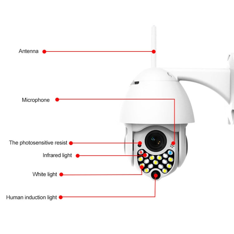 1080P HD IP66 Waterproof Wireless IP Camera, Support Motion Detection / Night Vision / TF Card