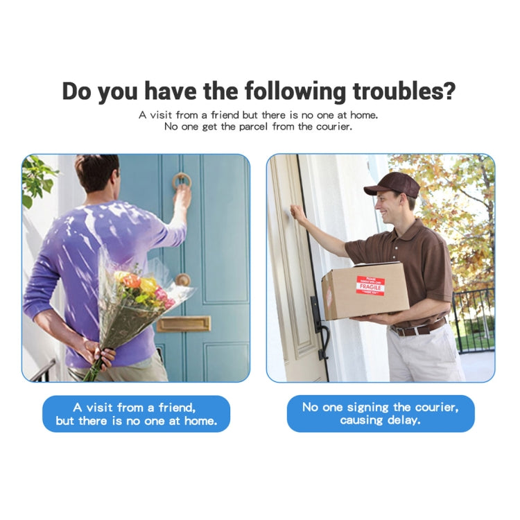 ESCAM V6 720P 2.6mm 140 Degree Wide-angle Lens IP65 Waterproof Smart Wireless Video Doorbell without Battery & Chime, Support Infrared Night Vision & APP Push Notification & Free Cloud Storage