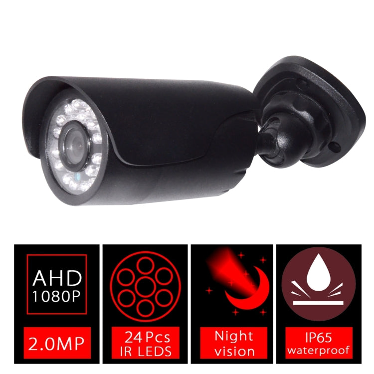 WQ-7001b 24 Lights Infrared Waterproof Camera(Black)