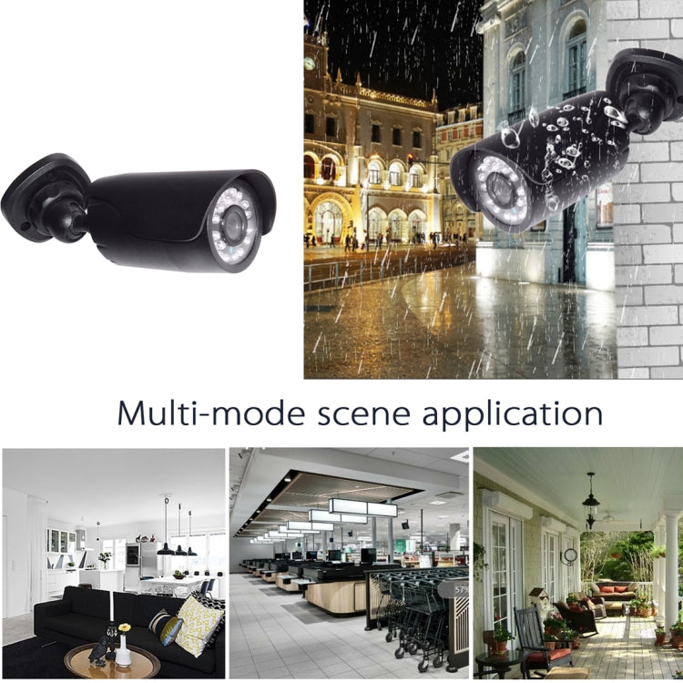 WQ-7001b 24 Lights Infrared Waterproof Camera(Black)