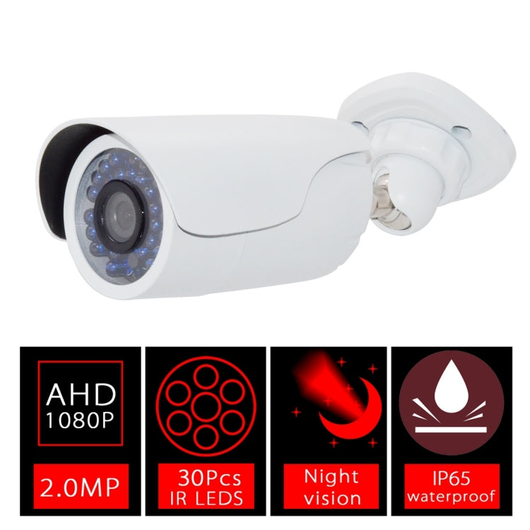 WQ-7001w 720P HD Infrared 30 Blue Lights Waterproof Camera(White)