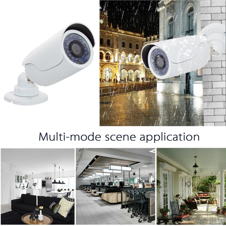WQ-7001w 720P HD Infrared 30 Blue Lights Waterproof Camera(White)
