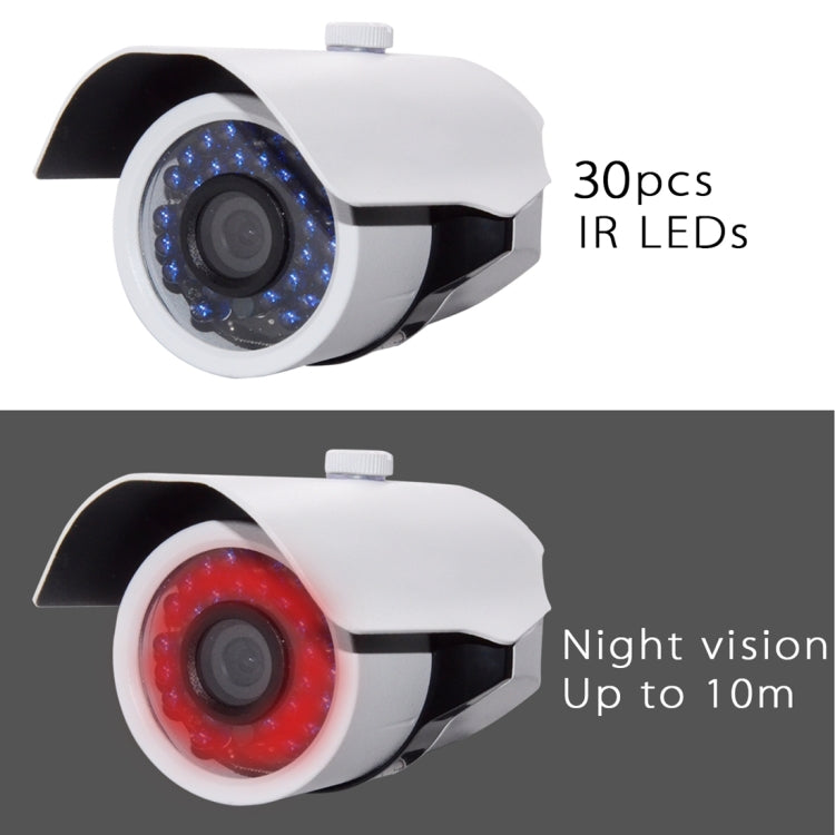 WQ-9001 720P HD Anti-water Gun Type Analog 30 Lights Infrared Camera