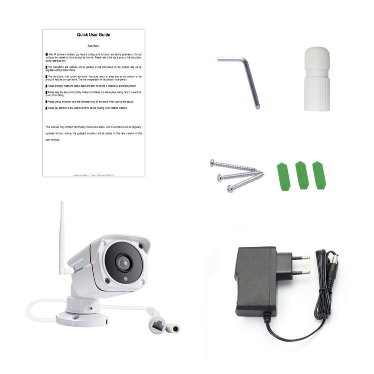 ESCAM PVR001 ONVIF HD 720P P2P Private Cloud IP66 Waterproof Security IP Camera, Support Night Vision / Motion Detection / TF Card (64GB Max), IR Distance: 10m,