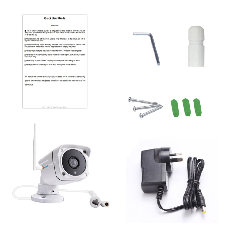 ESCAM PVR001 ONVIF HD 720P P2P Private Cloud IP66 Waterproof Security IP Camera, Support Night Vision / Motion Detection / TF Card (64GB Max), IR Distance: 10m,