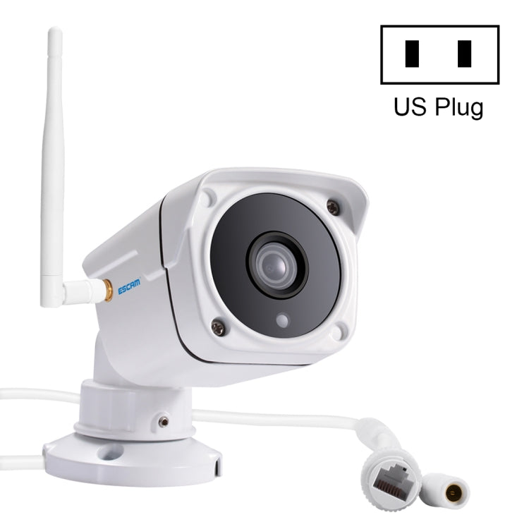 ESCAM PVR001 ONVIF HD 720P P2P Private Cloud IP66 Waterproof Security IP Camera, Support Night Vision / Motion Detection / TF Card (64GB Max), IR Distance: 10m,