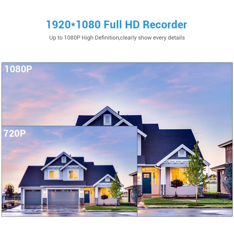 MD90 2.0MP CMOS 4K HD Mini WiFi IP Camera, Support Infrared Night Vision & Motion Detection & 32G TF Card (Black)