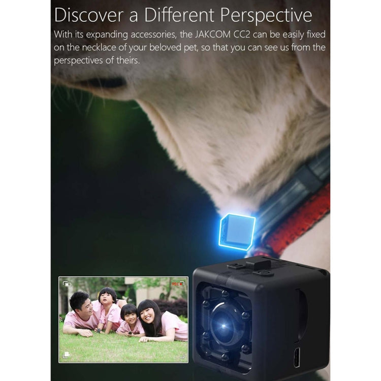 JAKCOM CC2 1080P HD Recorder Cube Smart Mini Camera, with Infrared Night Vision & Motion Detection(Black)