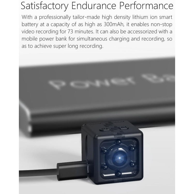 JAKCOM CC2 1080P HD Recorder Cube Smart Mini Camera, with Infrared Night Vision & Motion Detection(Black)
