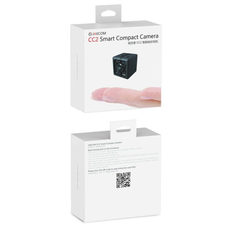 JAKCOM CC2 1080P HD Recorder Cube Smart Mini Camera, with Infrared Night Vision & Motion Detection(Black)