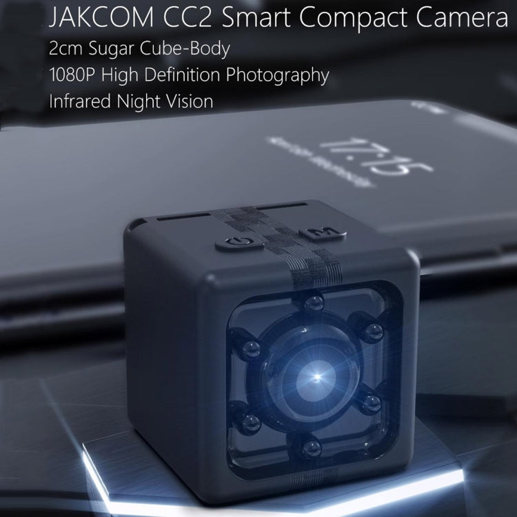 JAKCOM CC2 1080P HD Recorder Cube Smart Mini Camera, with Infrared Night Vision & Motion Detection(Black)