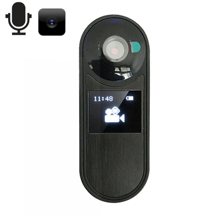 IDV008 Audio Voice Sound Dictaphone Recording Mini Clip Digital Recorder(Black)