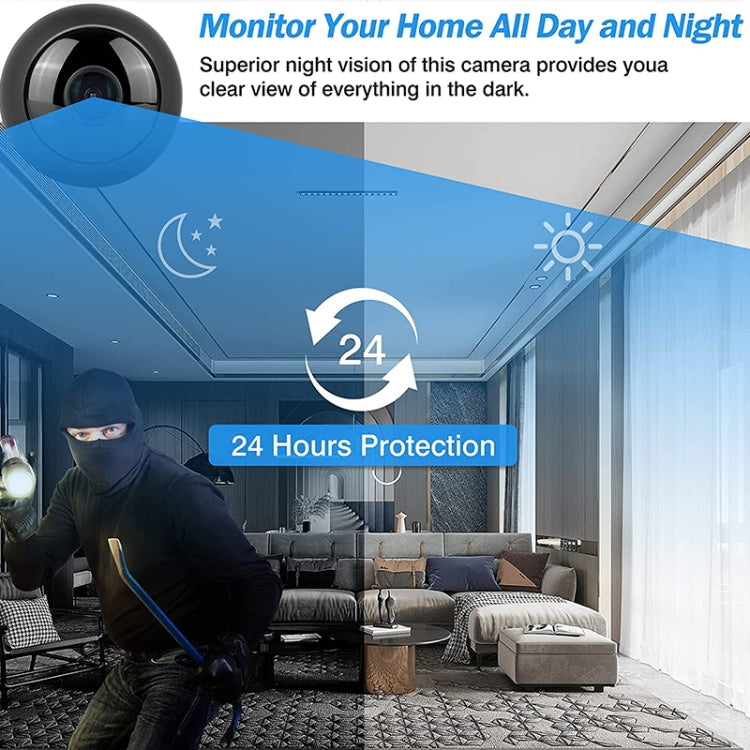 A12-5G 1080P Home Mini HD Infrared Night Vision 5G WiFi Video Camera(Black)