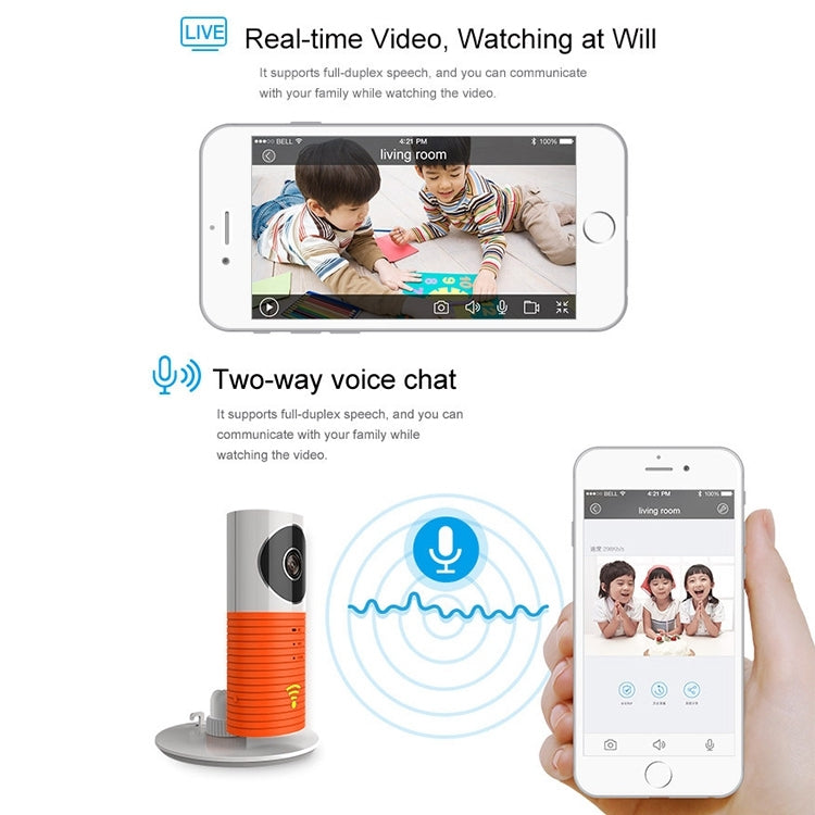 Automatically Enable Light Sensor Intelligent Home Wireless Wifi IP Camera, Support Video & Snapshot & Infrared Detect