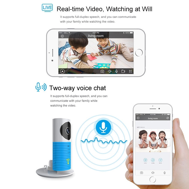 Automatically Enable Light Sensor Intelligent Home Wireless Wifi IP Camera, Support Video & Snapshot & Infrared Detect