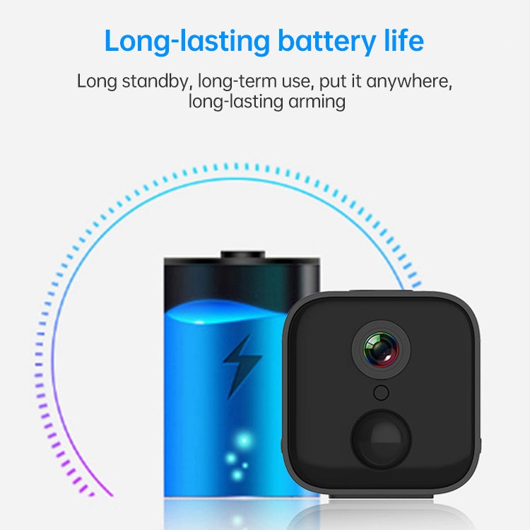 W20 1080P Household Smart Wifi Wireless Network Infrared Low Power Human Detection HD Camera(Black)