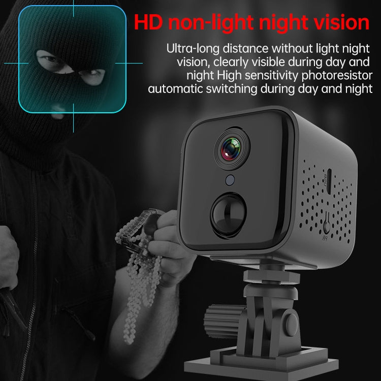 W20 1080P Household Smart Wifi Wireless Network Infrared Low Power Human Detection HD Camera(Black)