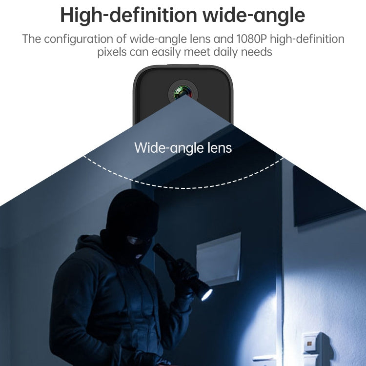 W20 1080P Household Smart Wifi Wireless Network Infrared Low Power Human Detection HD Camera(Black)