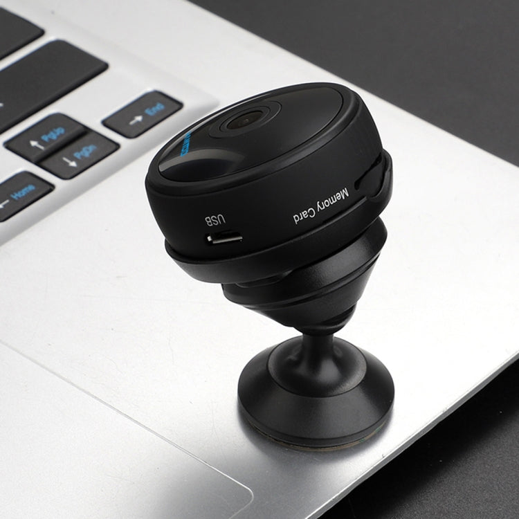 HAMTOD Q13 HD 1080P WiFi Control 150 Degrees Wide Angle Comparable Intelligent Camera, Support TF Card & Night Vision & Motion Detecting(Black)
