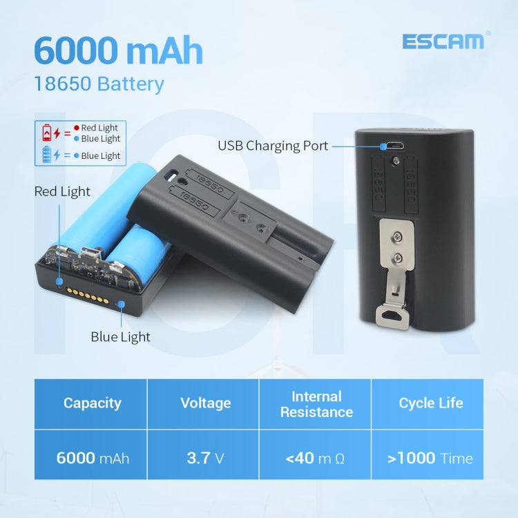 ESCAM G12 1080P Full HD Outdoor IP65 Waterproof Rechargeable Battery Solar Panel PIR Alarm WiFi Camera, Support Night Vision / TF Card / Two Way Audio