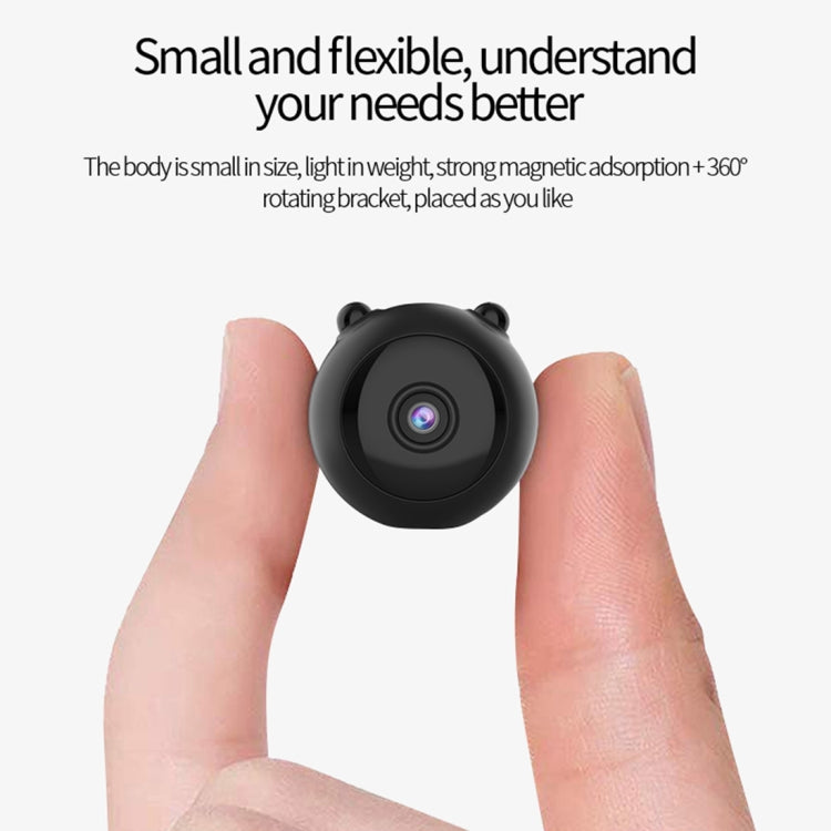 A12 1080P HD Wireless Smart Panda WiFi Remote Camera, Support Night Vision / Motion Detection / TF Card / 150 Degrees View Angle (Black)